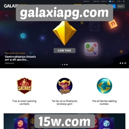 Recursos exclusivos disponíveis no site galaxiapg